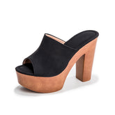 Women's High Chunky Foam Sole Half Large Heels